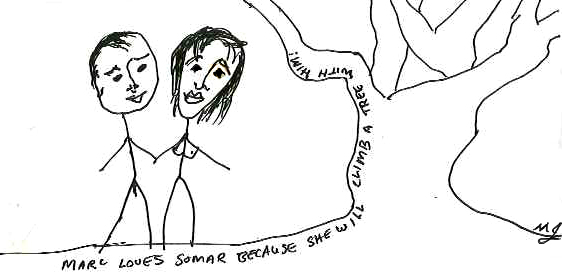 Quick doodle done at work when remembering a special day with Somar